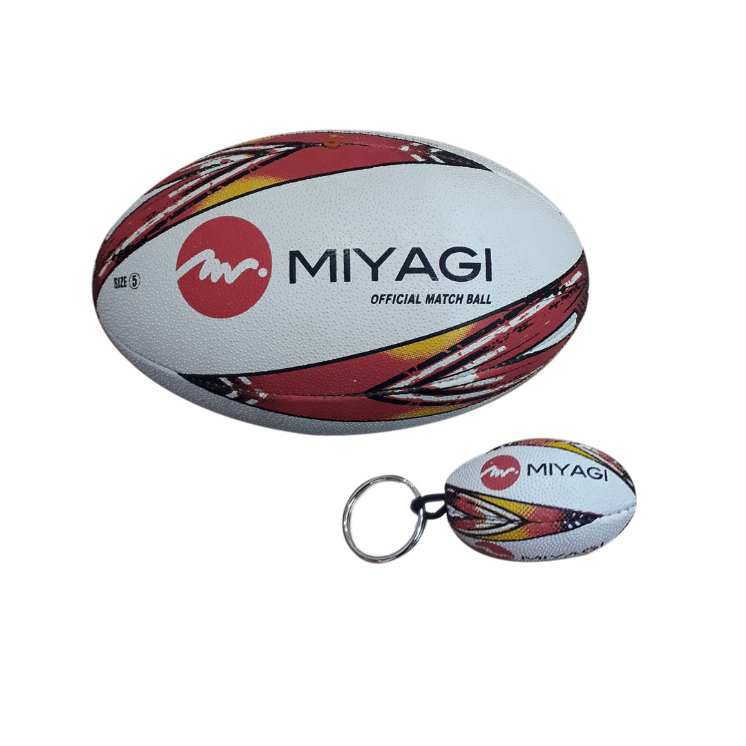 Balón De Rugby Miyagi Cosido Pu-Rubber Irb M201-01Irb